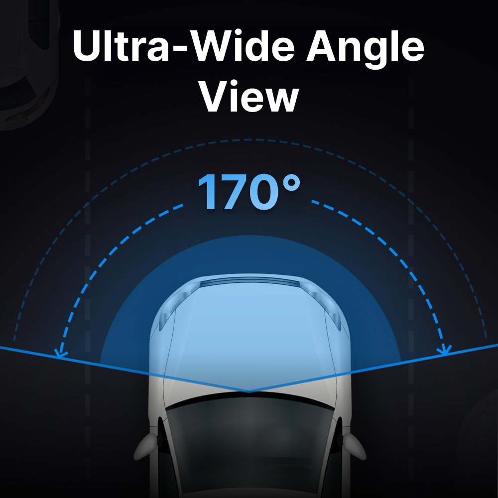 RoadVision ultra-wide 170-degree viewing angle